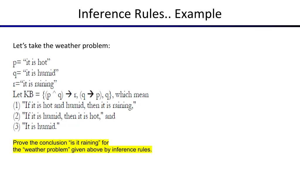 inference rules example