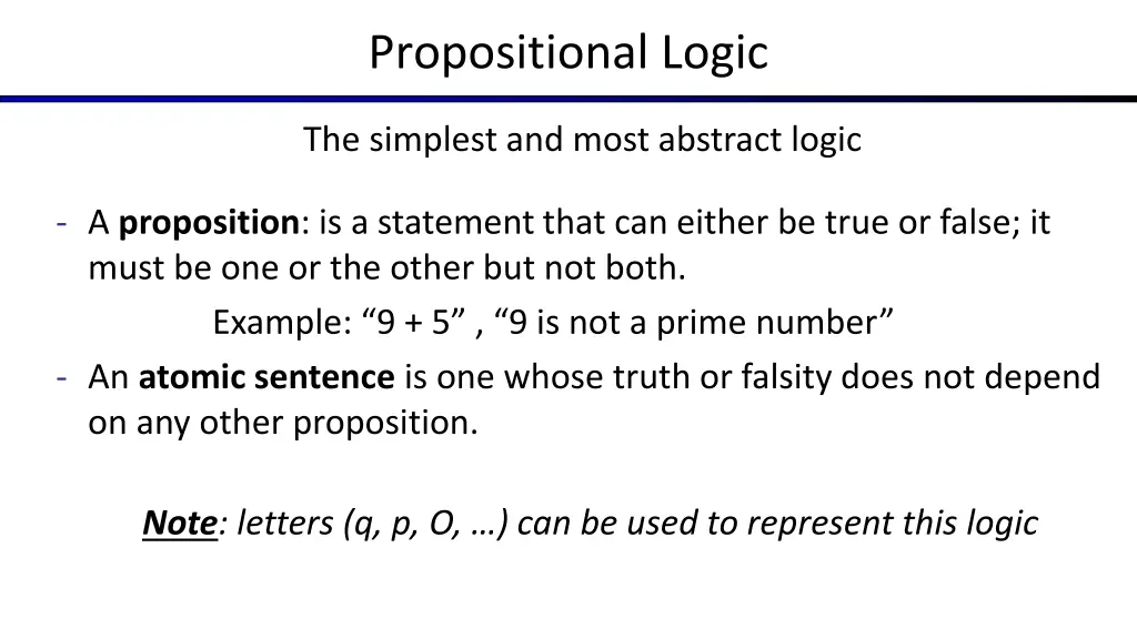 propositional logic