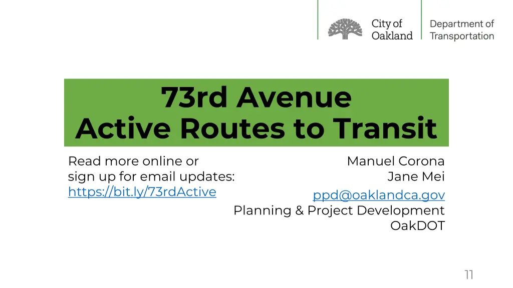 73rd avenue active routes to transit 1