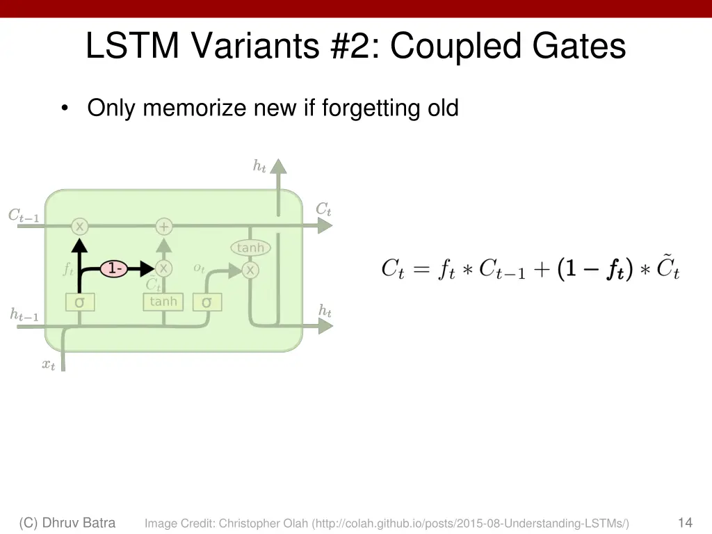 lstm variants 2 coupled gates