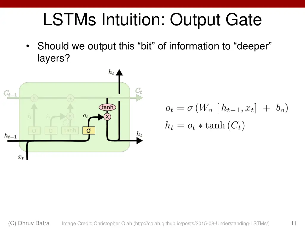 lstms intuition output gate 1