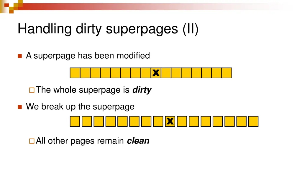 handling dirty superpages ii