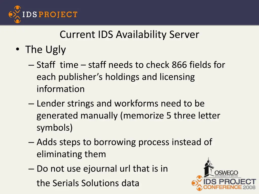 current ids availability server 1