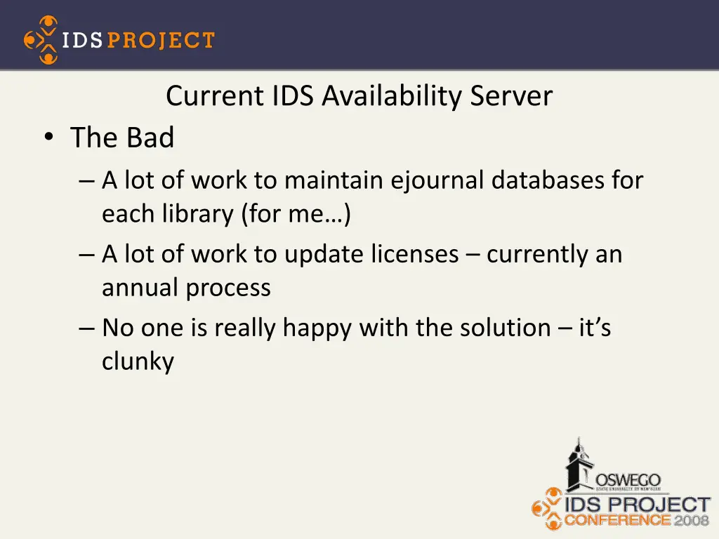 current ids availability server