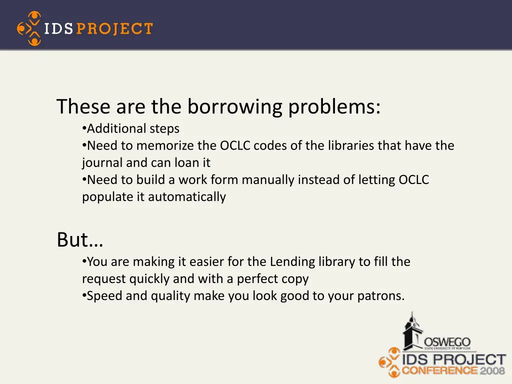 these are the borrowing problems additional steps