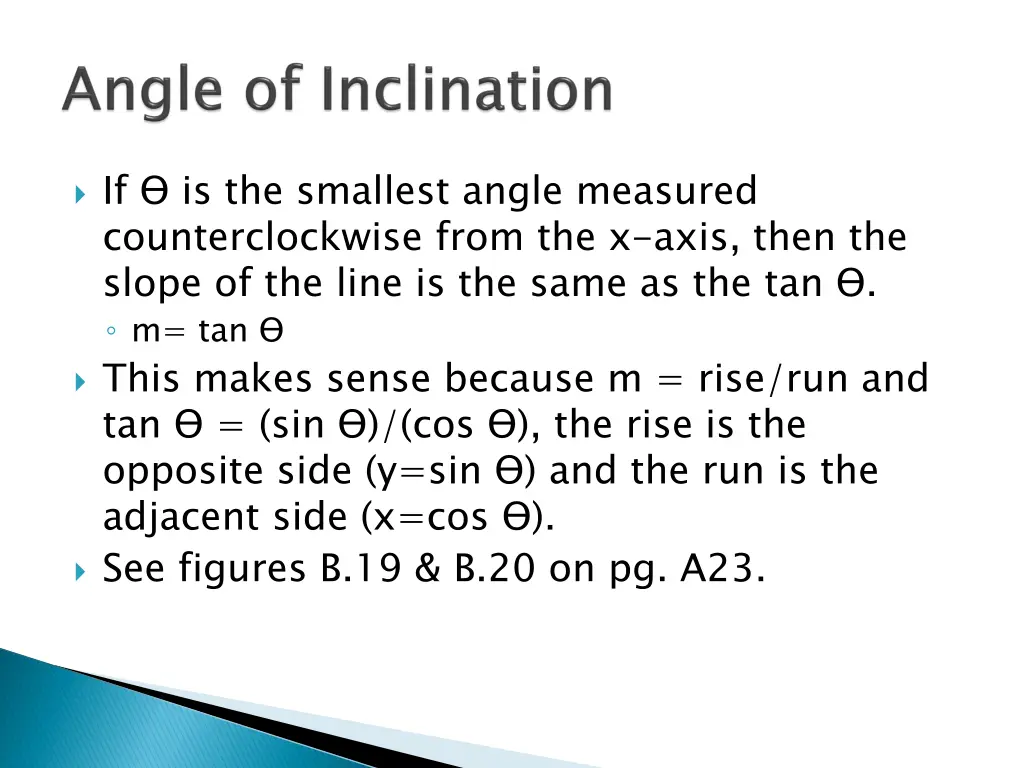 if is the smallest angle measured