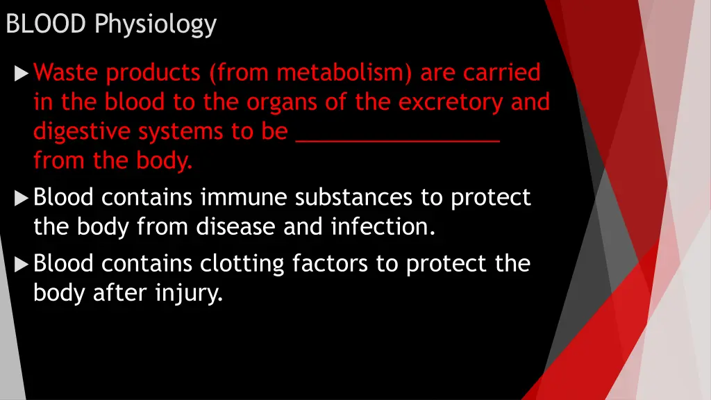 blood physiology