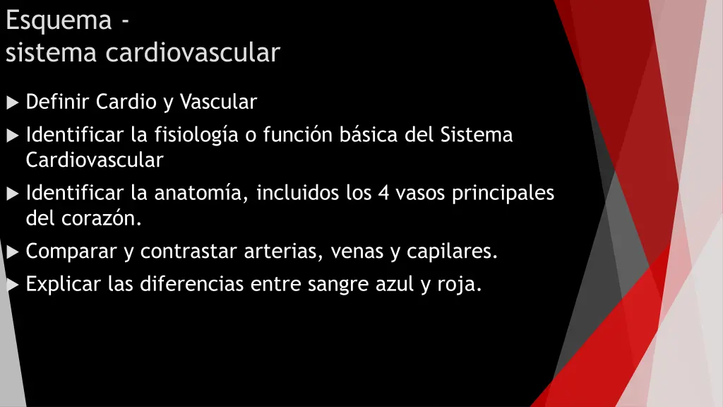 esquema sistema cardiovascular