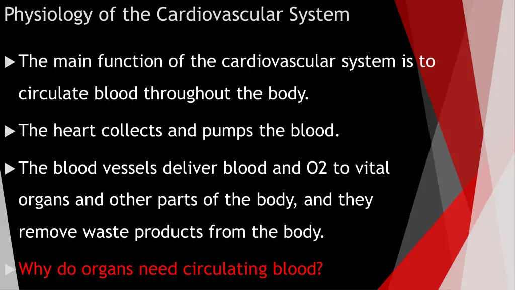 physiology of the cardiovascular system