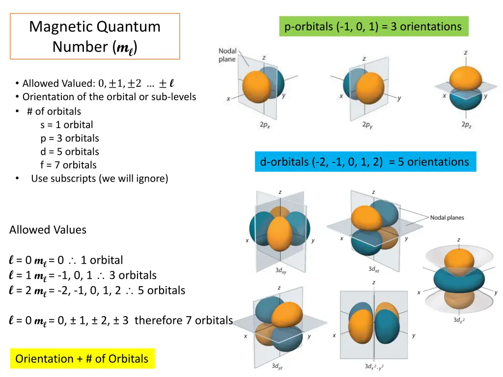 magnetic quantum number m l