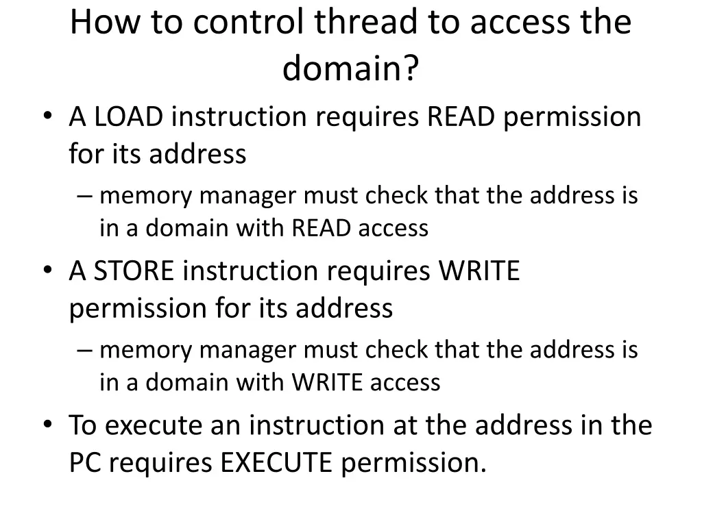 how to control thread to access the domain a load