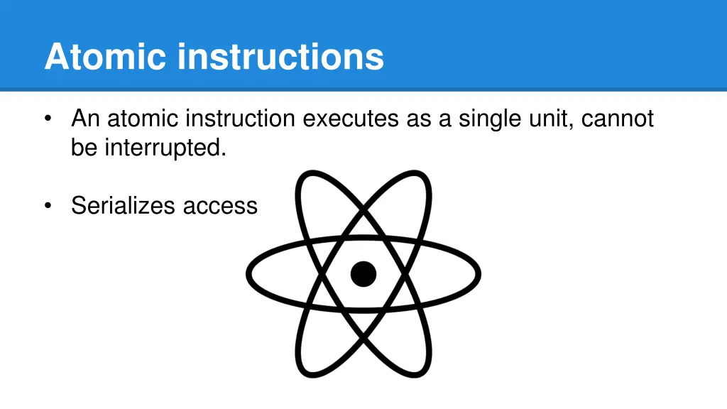 atomic instructions