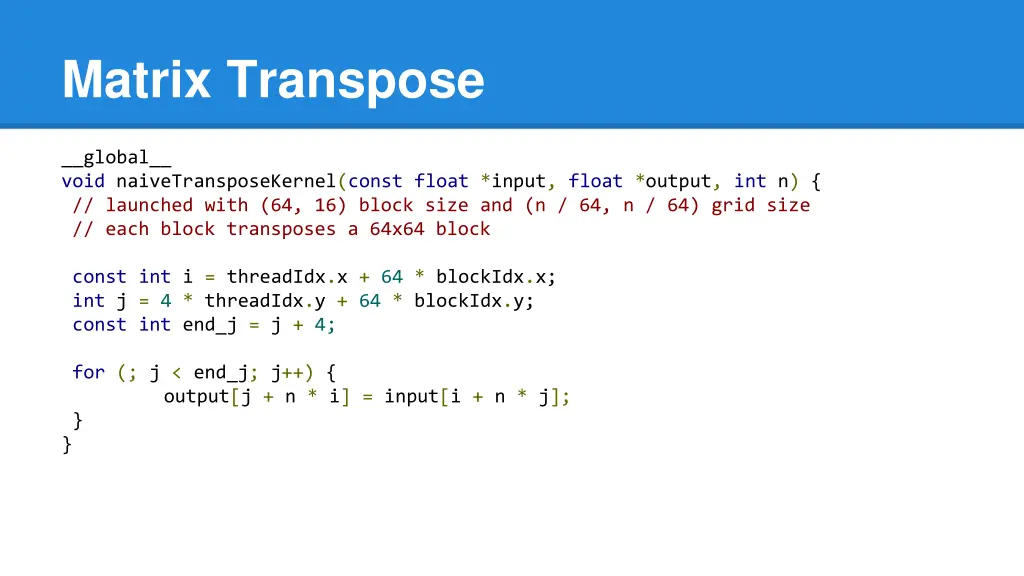 matrix transpose 1