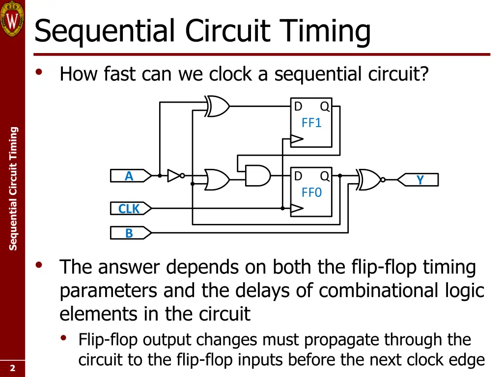 sequential circuit timing how fast can we clock