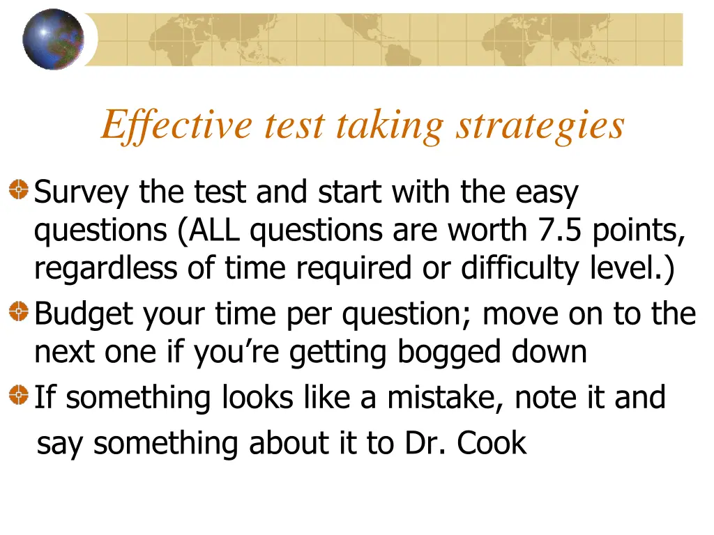 effective test taking strategies