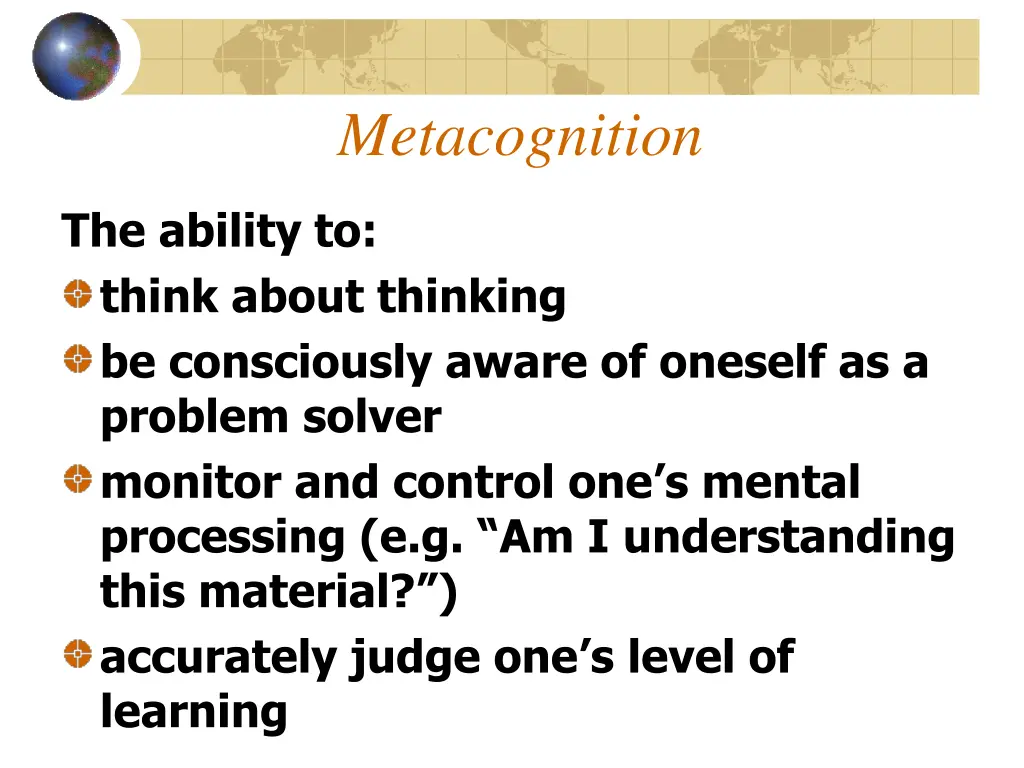 metacognition