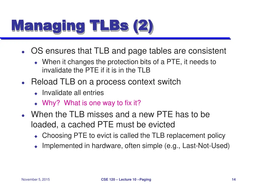 managing managing tlbs 1