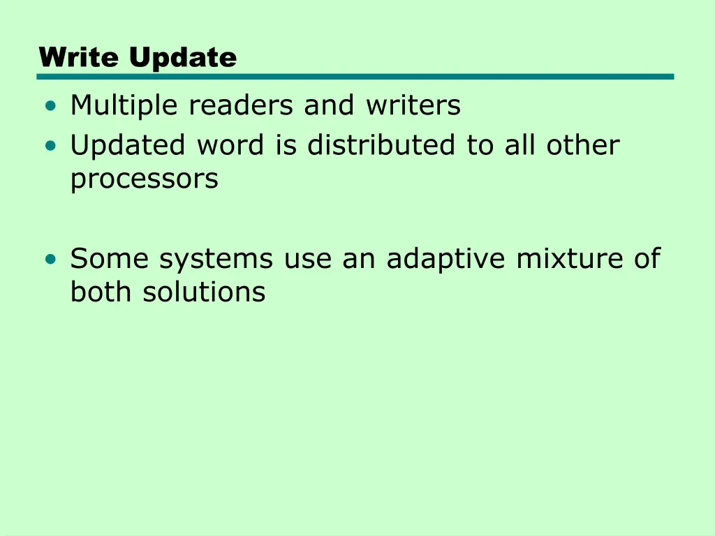 write update multiple readers and writers updated