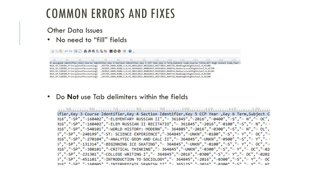 common errors and fixes 6