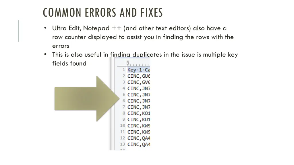 common errors and fixes ultra edit notepad