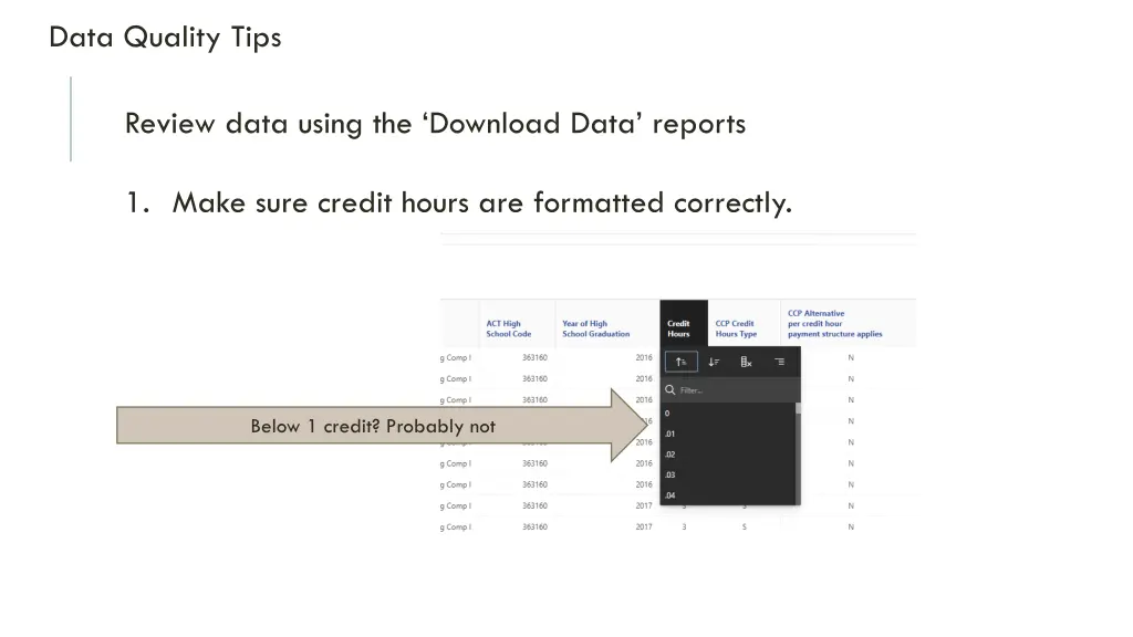 data quality tips