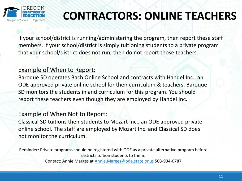 contractors online teachers