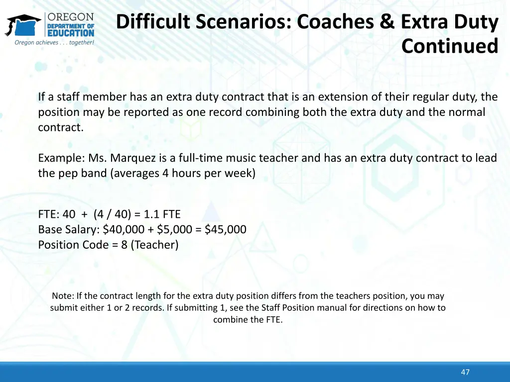 difficult scenarios coaches extra duty