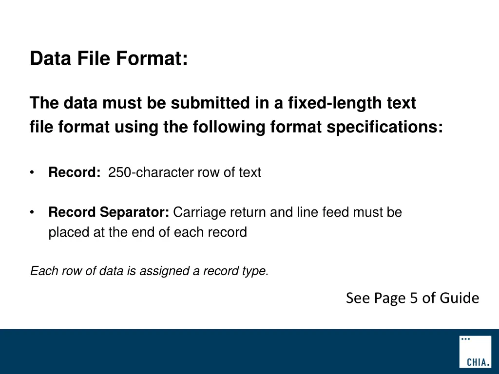 data file format