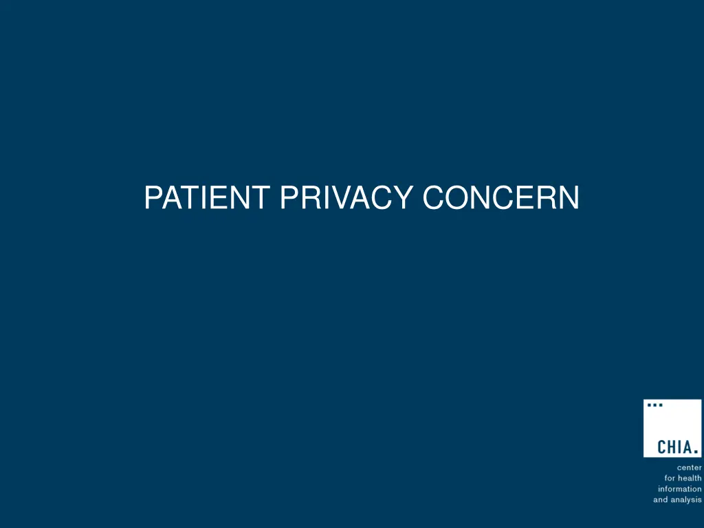 patient privacy concern