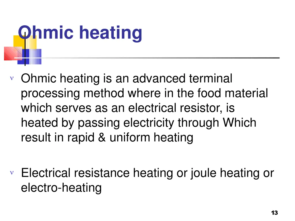 ohmic heating