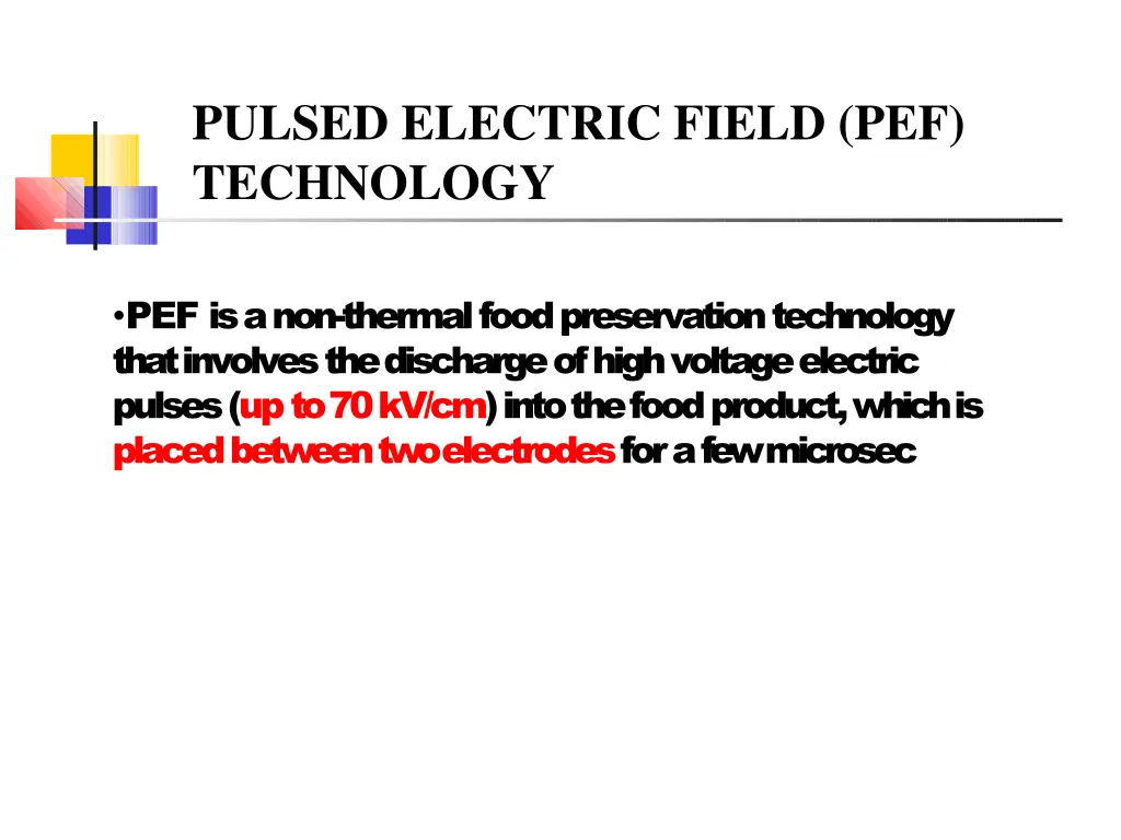 pulsed electric field pef technology