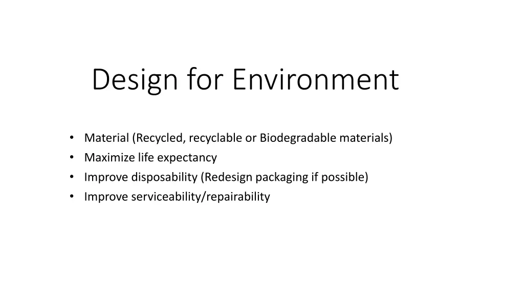 design for environment