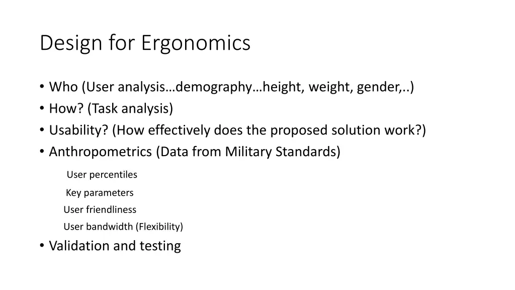 design for ergonomics