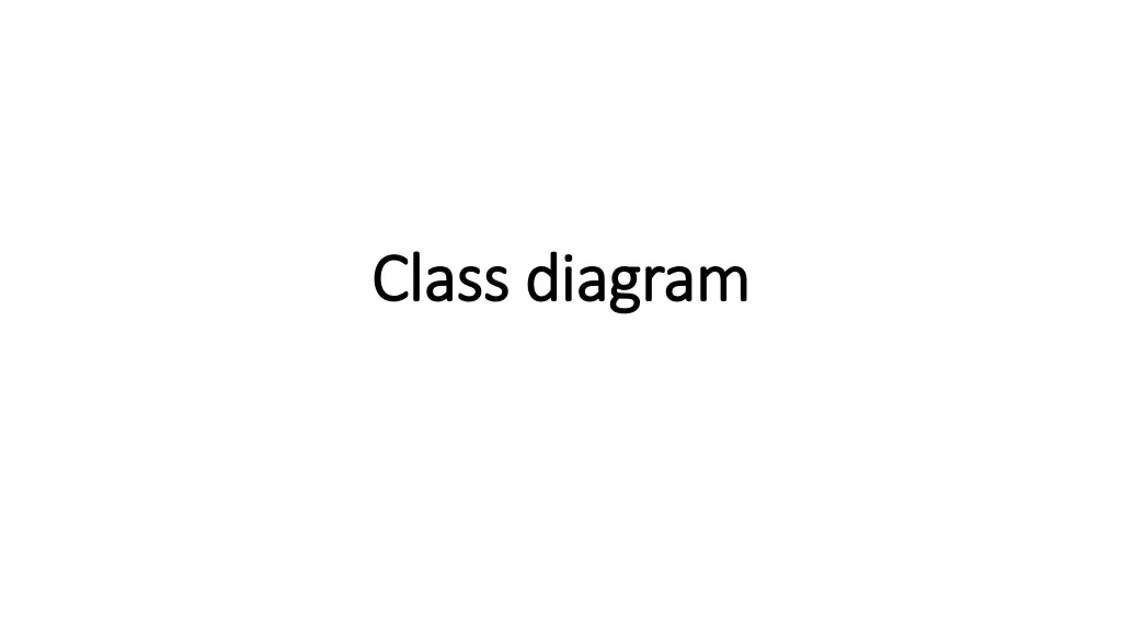 class diagram class diagram