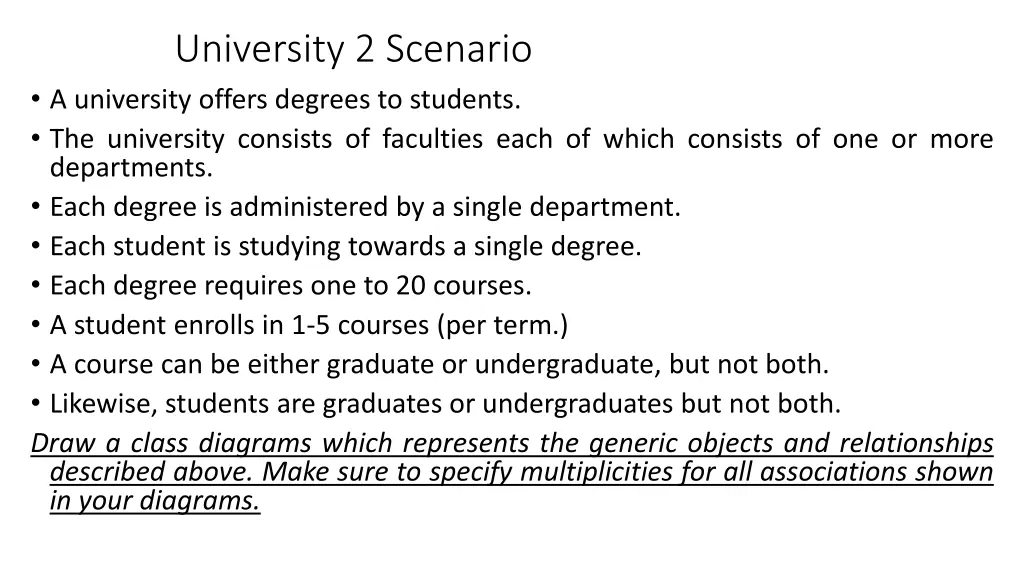 university 2 scenario