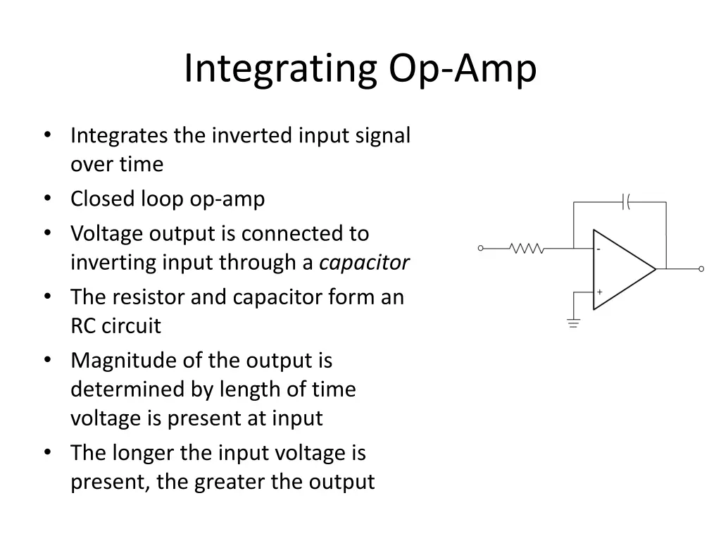 integrating op amp