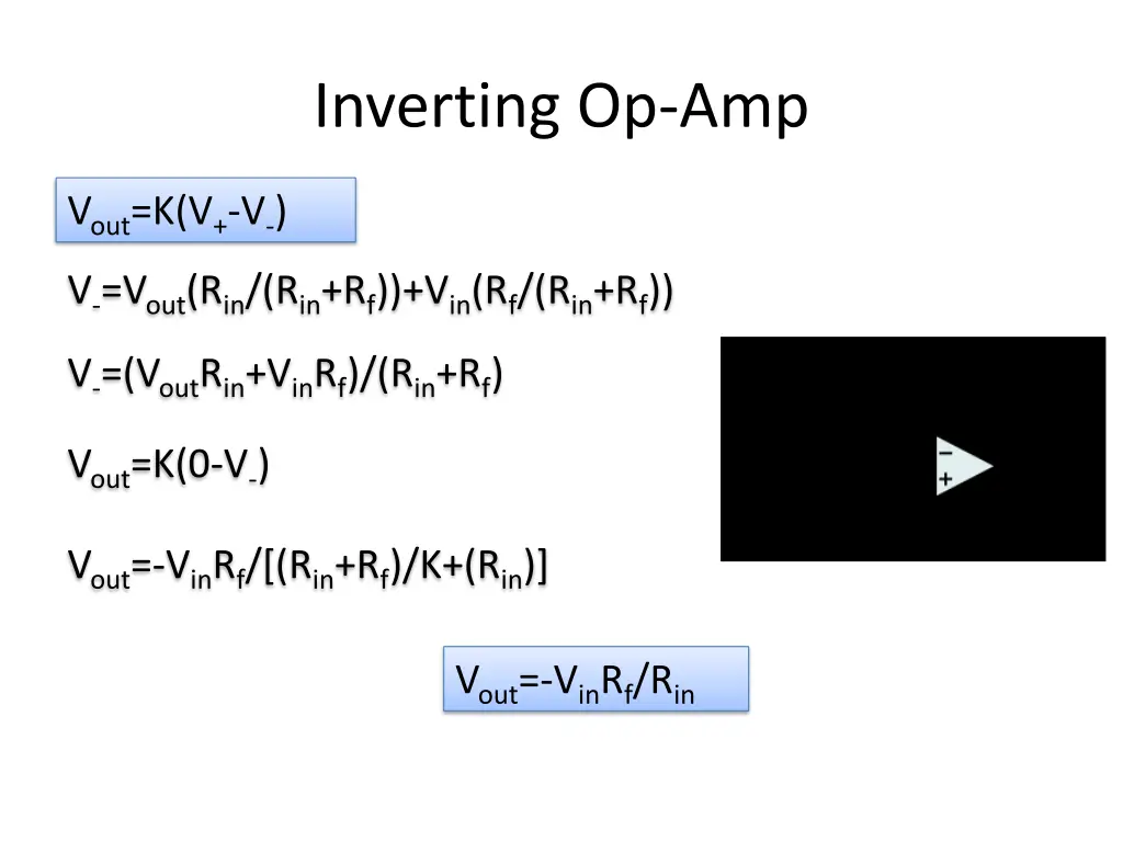 inverting op amp