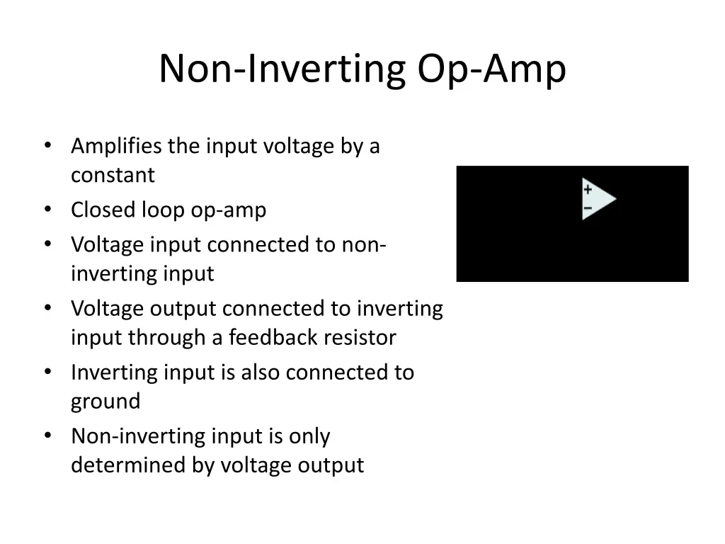 non inverting op amp