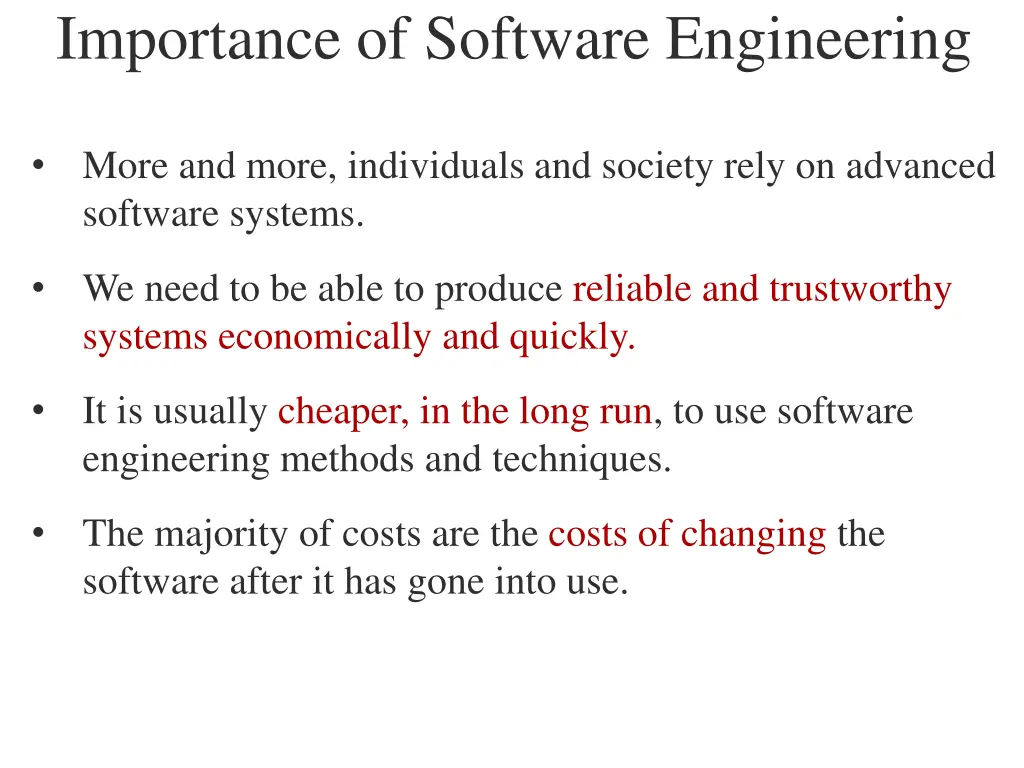 importance of software engineering