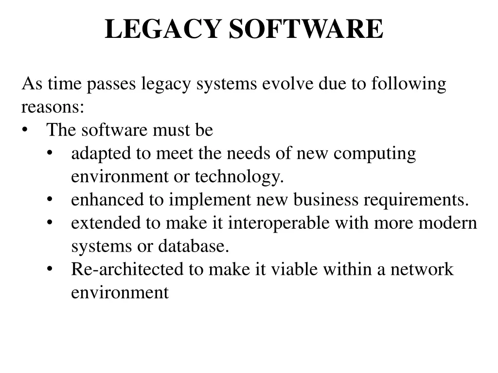 legacy software 1