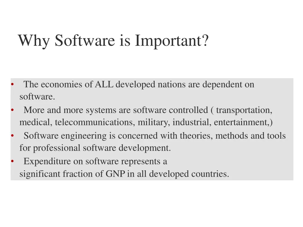 why software is important