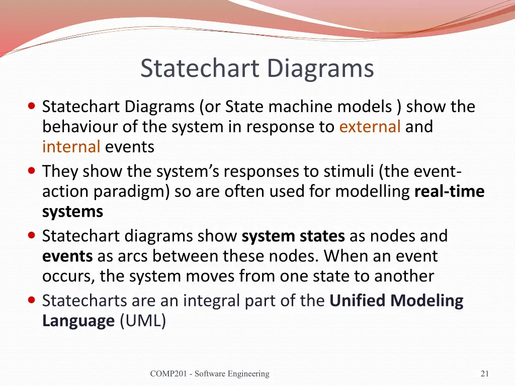 statechart diagrams