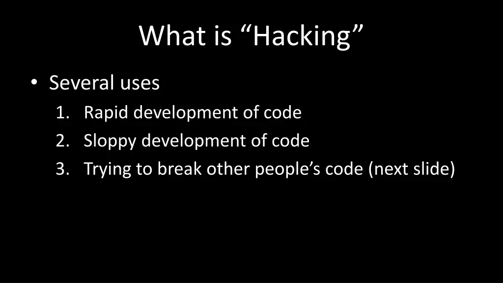 what is hacking