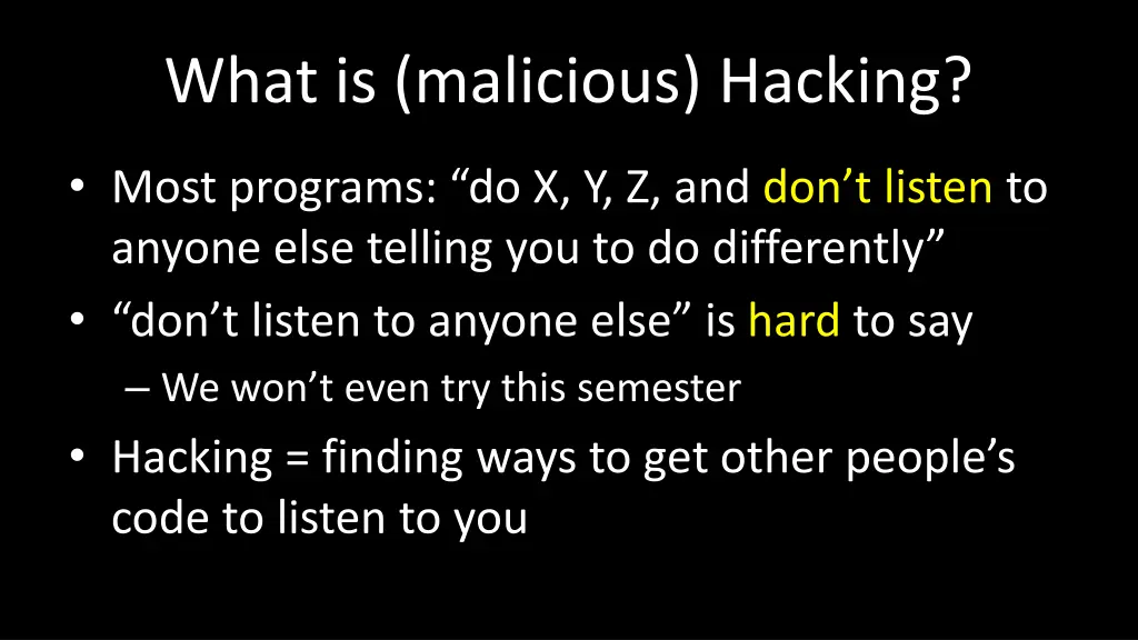 what is malicious hacking