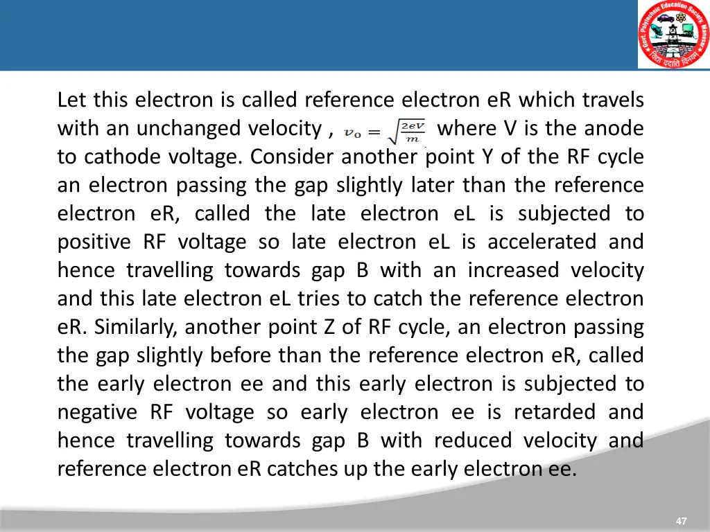 let this electron is called reference electron