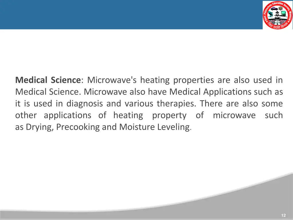 medical science microwave s heating properties