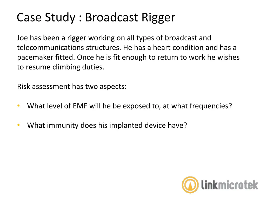 case study broadcast rigger