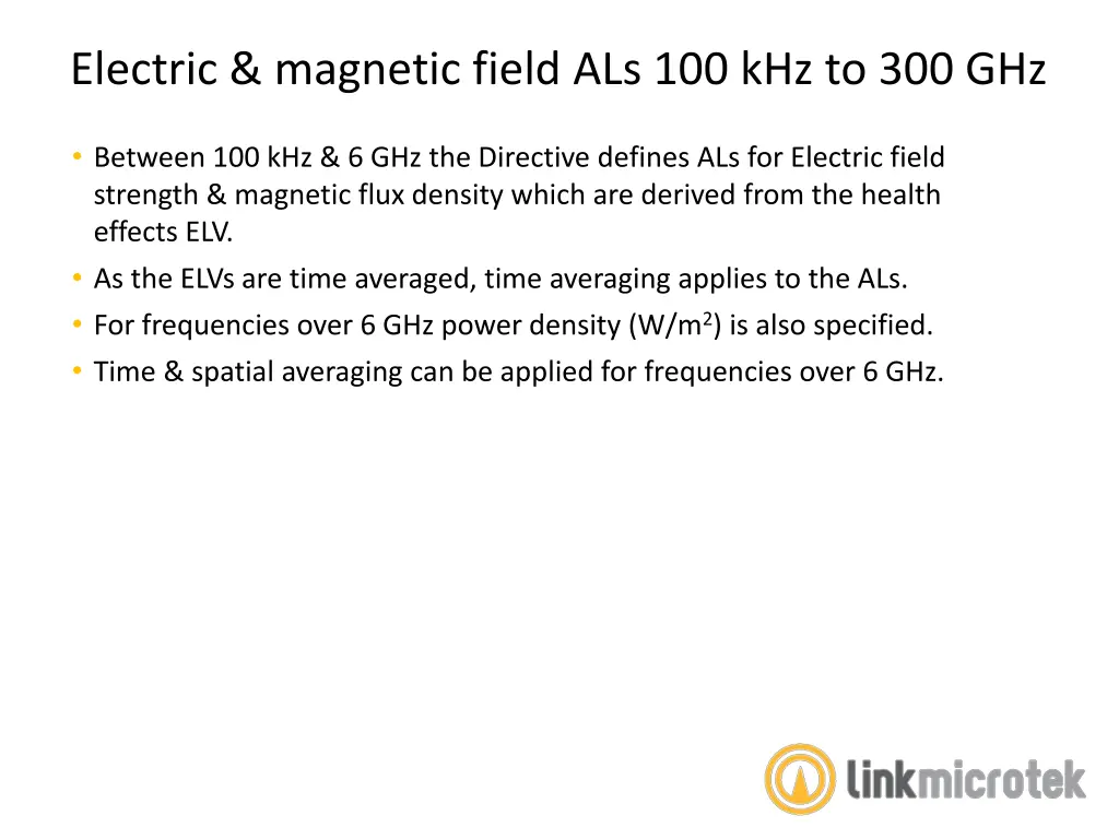 electric magnetic field als 100 khz to 300 ghz