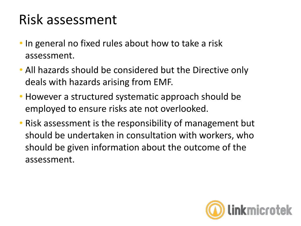 risk assessment 1