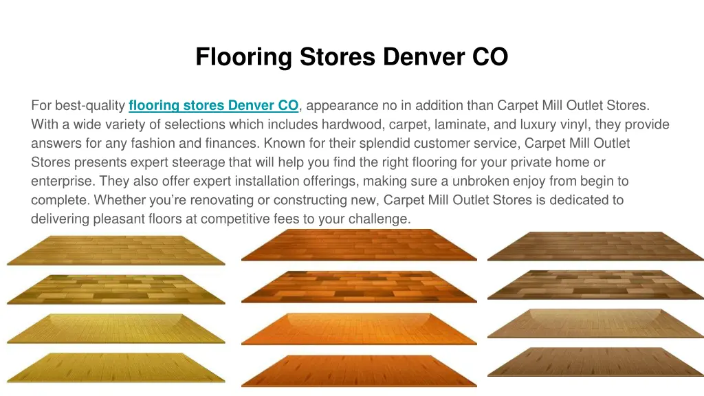 flooring stores denver co